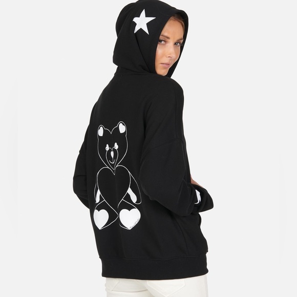 Lauren Moshi Tops - Lauren Moshi Koa Love Bear Full zip hoodie